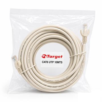 Cable de Red Target 10 mts Patch Cord UTP Cat 6 Target