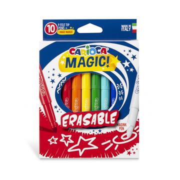 Plumones Carioca Magic Erasable 10 Unidades Borrables Por Mayor Carioca