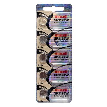 Pack 5 Pilas SR1120SW (391) 1.55v Maxell Tipo Botón Holograma Maxell