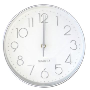 Reloj de Pared Decorativo 25cm Plata DBG1660 Quartz