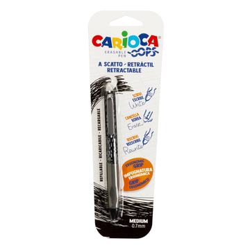 Bolígrafo Borrable Retráctil Carioca Oops Negro 0,7 mm Por Mayor Carioca