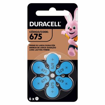 Pack 6 pilas Duracell Numero 675 Duracell