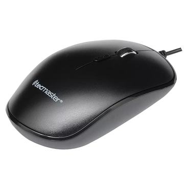 Mouse Óptico con Cable USB 1600 dpi Tecmaster Negro Tecmaster
