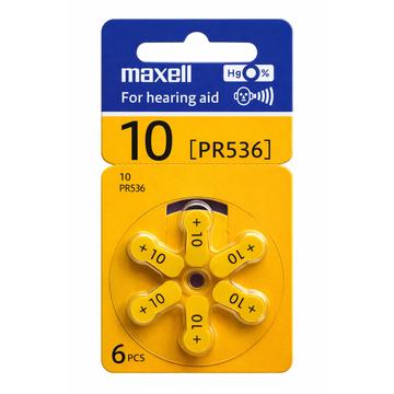 Pack 6 Pilas Para Audífonos Maxell 10 Auditivas Maxell