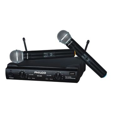 Pack 2 Micrófonos Inalambricos Uhf Philco WU-828 Philco