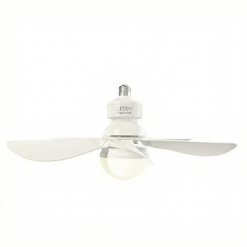 Lampara Con Ventilador LEDBY Macrotel e27 LB-VA60 Macrotel