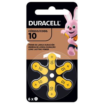 Pack 6 pilas Duracell Auditivas Numero 10 Duracell