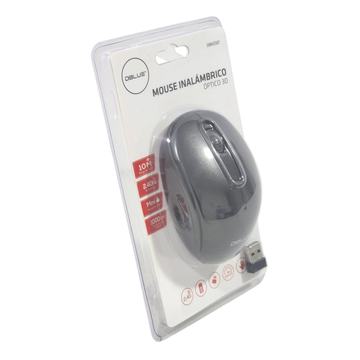 Mouse Inalámbrico Óptico 3D 2.4G DBM2307 Negro Dblue Dblue