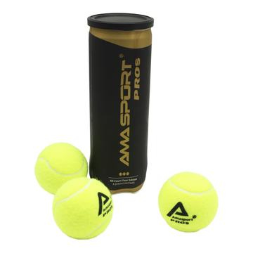 Set 3 Pelotas Padel Ama Sports Pros Tarro 3 Un Ama Sports