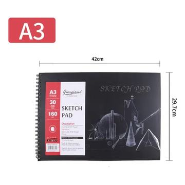 Sketch Pad Giorgione G-SK30 A3 Horizontal 160 g · 30 Hojas Por Mayor Giorgione