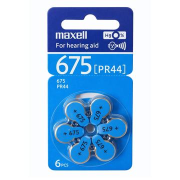 Pack 6 Pilas Para Audífonos Maxell 675 Auditivas Maxell