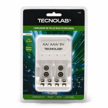 Cargador Pilas Tecnolab TL833 AA AAA 9V Tecnolab