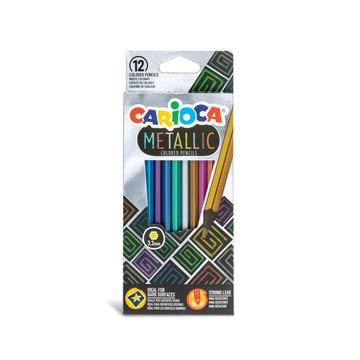 Lápices de Colores Metálicos Carioca 12 Unidades Por Mayor Carioca