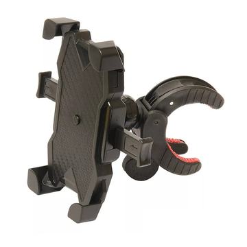 Soporte Bicicleta Y Moto Celular Rotación 360 Tecmaster Negro Tecmaster