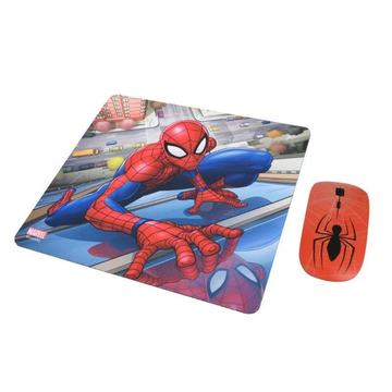 Kit Mouse Inalambrico y Mouse Pad Spider Man 1 Marvel