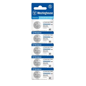 Pack 5 Pilas Cr2032 Tipo Botón Westinghouse Westinghouse