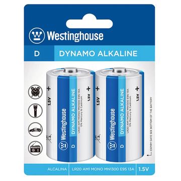 Pack 2 Pilas Dynamo Alcalina D Westinghouse Westinghouse