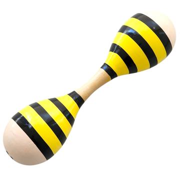 Maraca Doble de Madera Sonajera Niños Abejita 55503 OEM