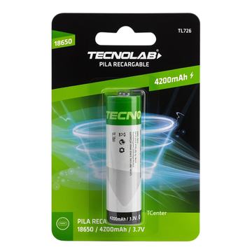 Batería Recargable 18650 3.7v Litio-ion Tecnolab 4200mha Tecnolab