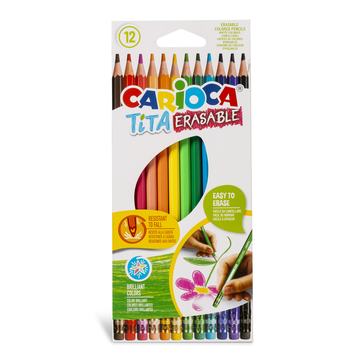 Lápices de Colores Borrables Carioca Tita 12 Unidades Por Mayor Carioca