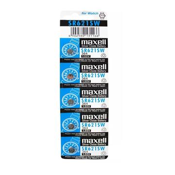 Pack 5 Pilas Maxell Botón Sr621sw Ag1 1.55V Maxell