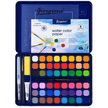 Set 48 Acuarelas en Pastilla Giorgione G-900 con Papel Por Mayor Giorgione